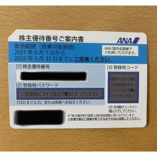 エーエヌエー(ゼンニッポンクウユ)(ANA(全日本空輸))の【24時間以内発送】ANA 株主優待券 2022/5/31(その他)