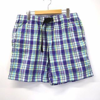 ワイルドシングス(WILDTHINGS)のワイルドシングス WILDTHINGS コットン チェック ショートパンツ L(ショートパンツ)