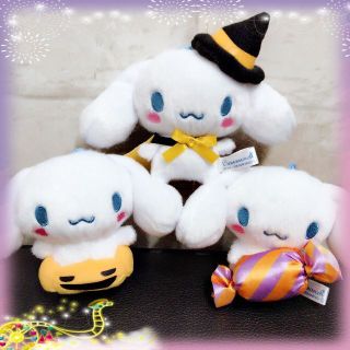 シナモロール(シナモロール)の【新品】シナモロール ハロウィンマスコット〈全3種〉コンプセット（非売品）(キャラクターグッズ)