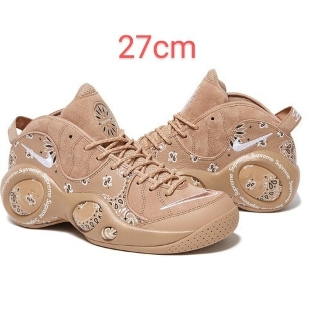 Supreme(シュプリーム)のSupreme Nike Zoom Air Flight tan 27cm メンズの靴/シューズ(スニーカー)の商品写真