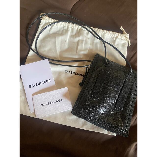 BALENCIAGA  ポーチストラップ レザー  ショルダーバッグ