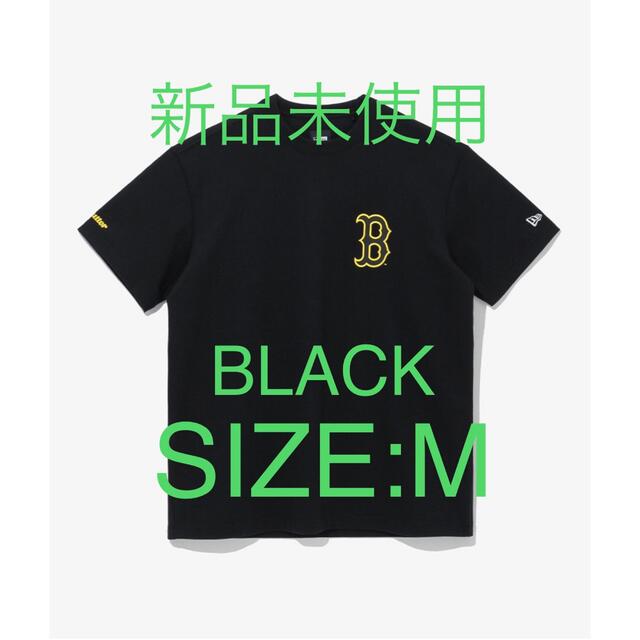 防弾少年団(BTS)(ボウダンショウネンダン)のBTS NEW ERA MLB コラボTシャツ Butter 黒 M メンズのトップス(Tシャツ/カットソー(半袖/袖なし))の商品写真