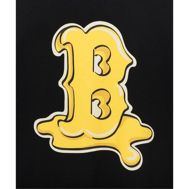 防弾少年団(BTS)(ボウダンショウネンダン)のBTS NEW ERA MLB コラボTシャツ Butter 黒 M メンズのトップス(Tシャツ/カットソー(半袖/袖なし))の商品写真