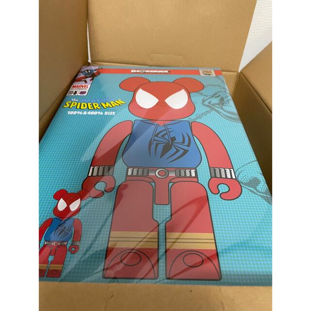 BE@RBRICK(ベアブリック)の未開封 BE@RBRICK SCARLET SPIDER 100％ & 400％ エンタメ/ホビーのフィギュア(その他)の商品写真