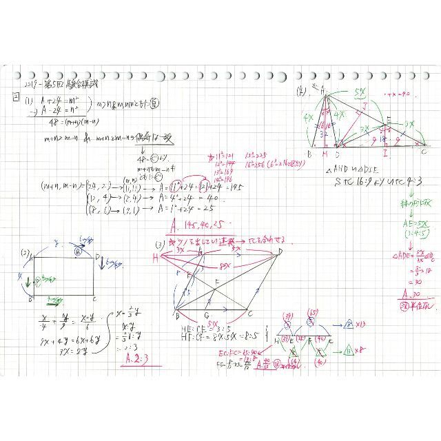 塾講師オリジナル 今だけ4割引 数学解説 駿台模試 過去問 2017(2019用