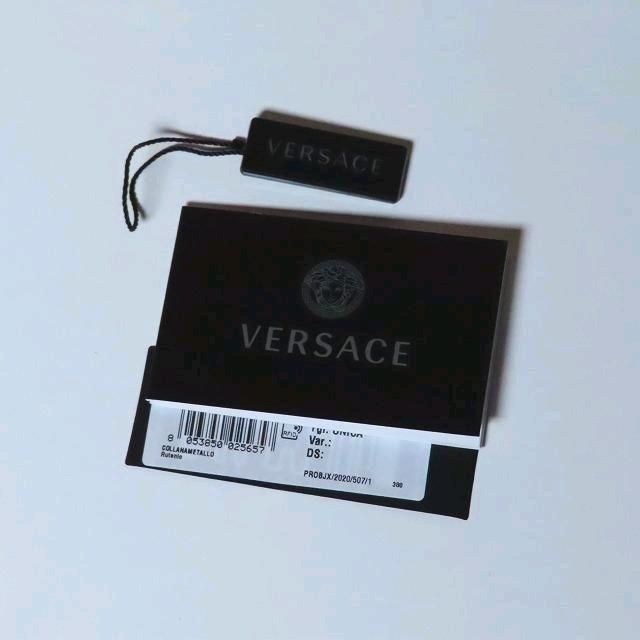 VERSACE(ヴェルサーチ)の新品VERSACE極太チェーンネックレスブラックメタルメドゥーサヴェルサーチェ メンズのアクセサリー(ネックレス)の商品写真