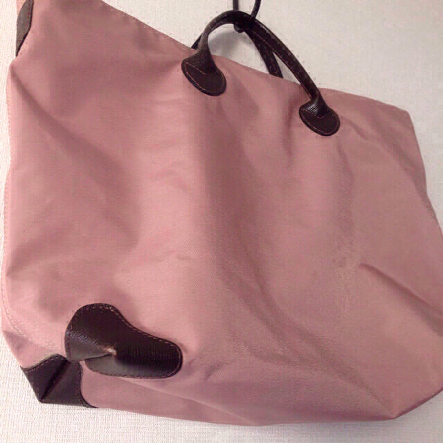 Herve Chapelier(エルベシャプリエ)の🐎送込エルベシャプリエピンク×茶トート レディースのバッグ(トートバッグ)の商品写真