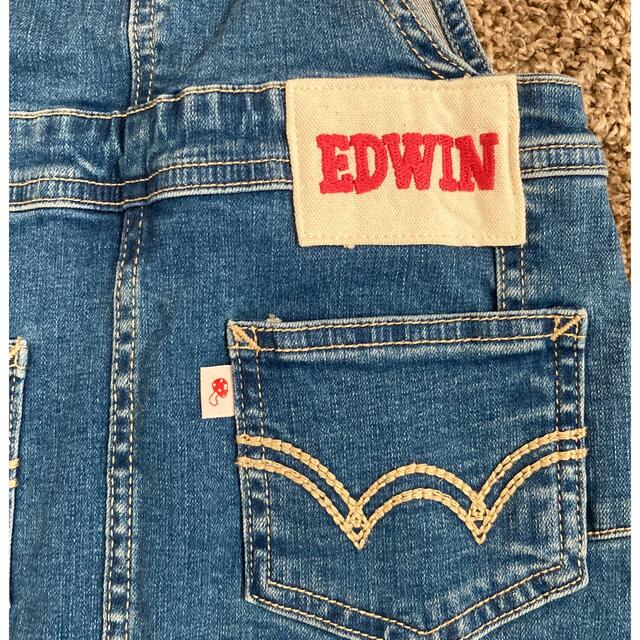 EDWIN(エドウィン)のエドウィン　オーバーオール　サイズ100cm キッズ キッズ/ベビー/マタニティのキッズ服女の子用(90cm~)(スカート)の商品写真