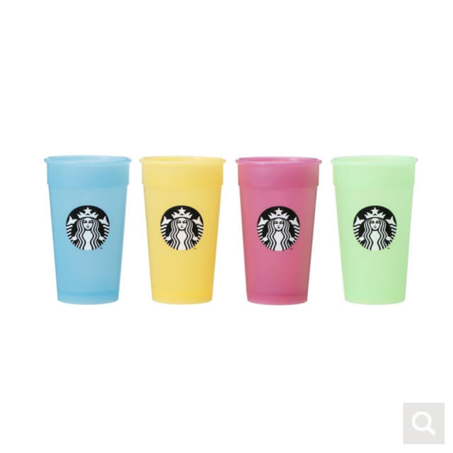 Starbucks Coffee(スターバックスコーヒー)のスタバ　[オンラインストア限定]カラーチェンジングカップセットネオンカラーズ インテリア/住まい/日用品のキッチン/食器(タンブラー)の商品写真