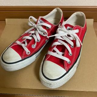 コンバース(CONVERSE)のコンバース　converse ローカット　レッド　赤　スニーカー(スニーカー)