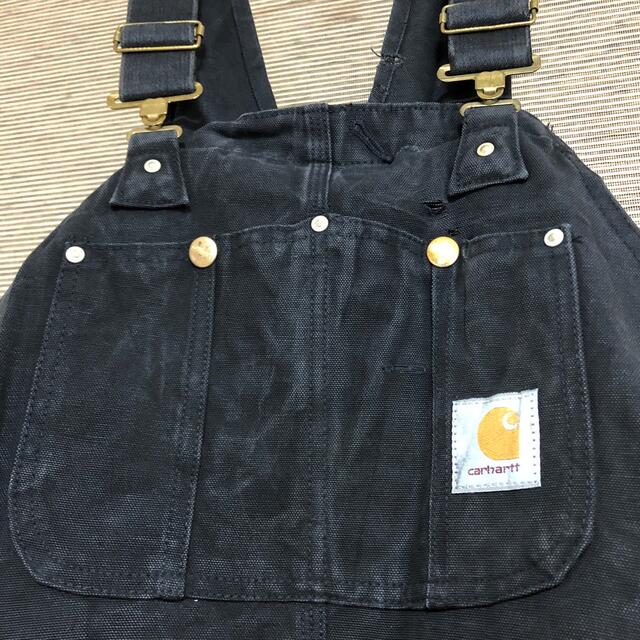 carhartt(カーハート)の【カーハート】80年代　USA製　オーバーオール　サロペット　ブラックV3 メンズのパンツ(サロペット/オーバーオール)の商品写真