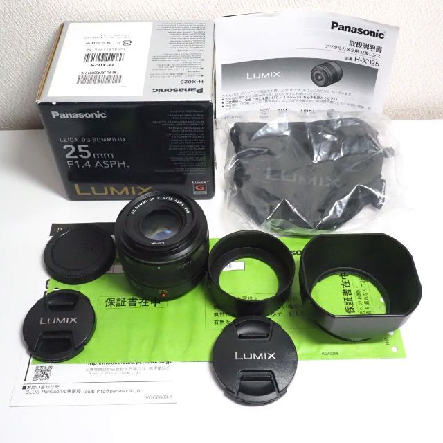 Panasonic(パナソニック)の極上品  LEICA DG SUMMILUX 25mm/F1.4 ASPH. スマホ/家電/カメラのカメラ(レンズ(単焦点))の商品写真