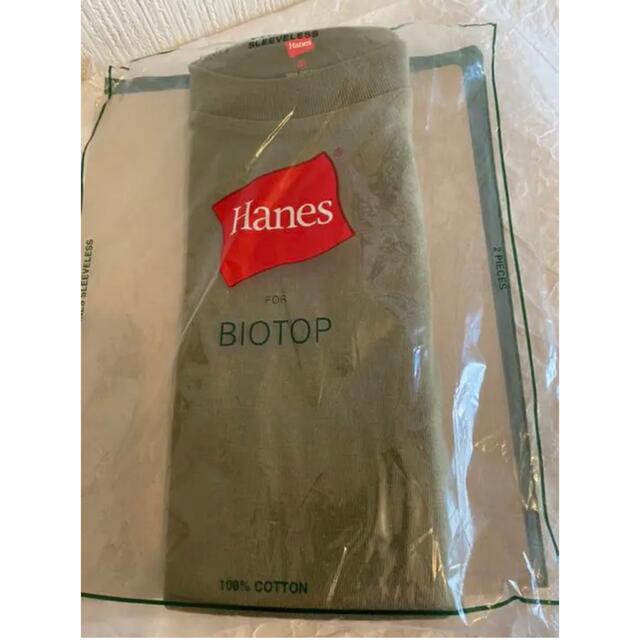 Adam et Rope'(アダムエロぺ)のアダムエロペ　Hanes for BIOTOP カーキ　1枚　ヘインズ レディースのトップス(Tシャツ(半袖/袖なし))の商品写真