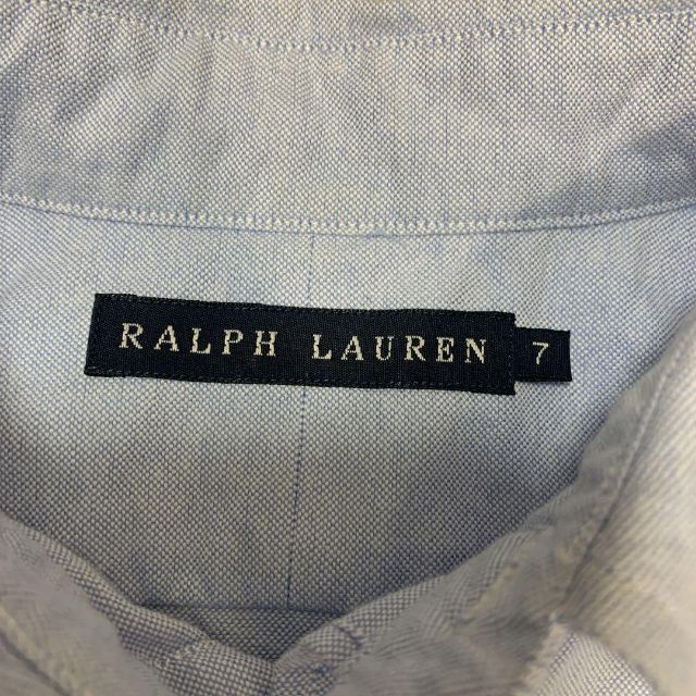 Ralph Lauren(ラルフローレン)のオンにもオフにも着回せる。カジュアルブルーがオシャレな綿シャツ レディースのトップス(シャツ/ブラウス(半袖/袖なし))の商品写真