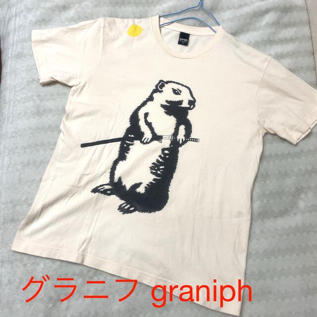 Graniph(グラニフ)の美品 グラニフ サムライ ビーバー SAMURAI Tシャツ 月光シルエット レディースのトップス(Tシャツ(半袖/袖なし))の商品写真