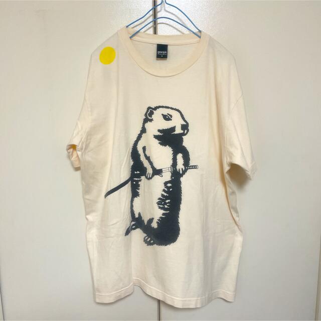 Graniph(グラニフ)の美品 グラニフ サムライ ビーバー SAMURAI Tシャツ 月光シルエット レディースのトップス(Tシャツ(半袖/袖なし))の商品写真