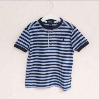 ポロラルフローレン(POLO RALPH LAUREN)の4 4T★110㎝★ラルフローレン ヘンリーネックTシャツ ボーダー(Tシャツ/カットソー)