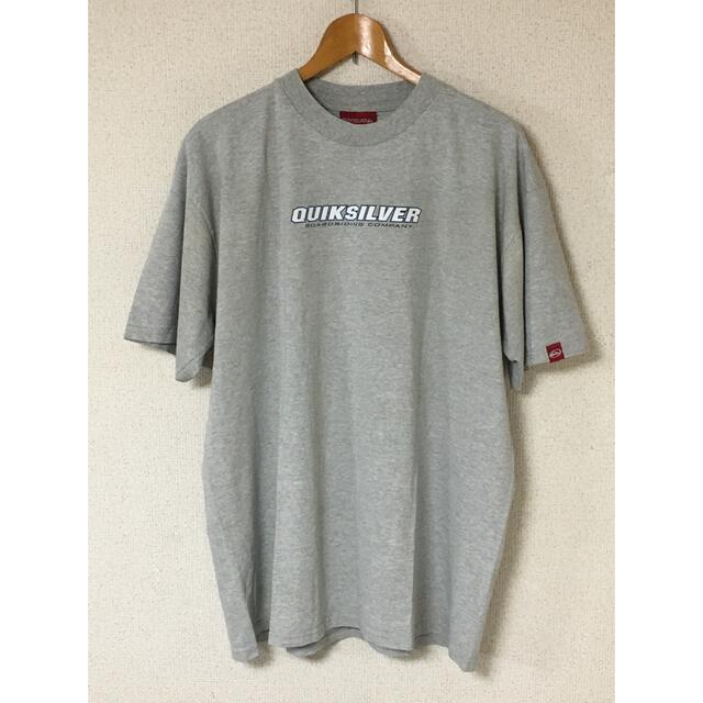 QUIKSILVER(クイックシルバー)のクイックシルバー 未使用 XL 両面プリント グレー オールドサーフ メンズのトップス(Tシャツ/カットソー(半袖/袖なし))の商品写真