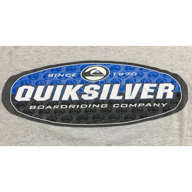 QUIKSILVER(クイックシルバー)のクイックシルバー 未使用 XL 両面プリント グレー オールドサーフ メンズのトップス(Tシャツ/カットソー(半袖/袖なし))の商品写真