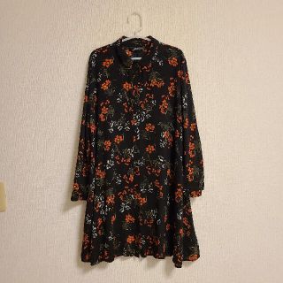 ザラ(ZARA)のシャツワンピース　ZARA(ミニワンピース)