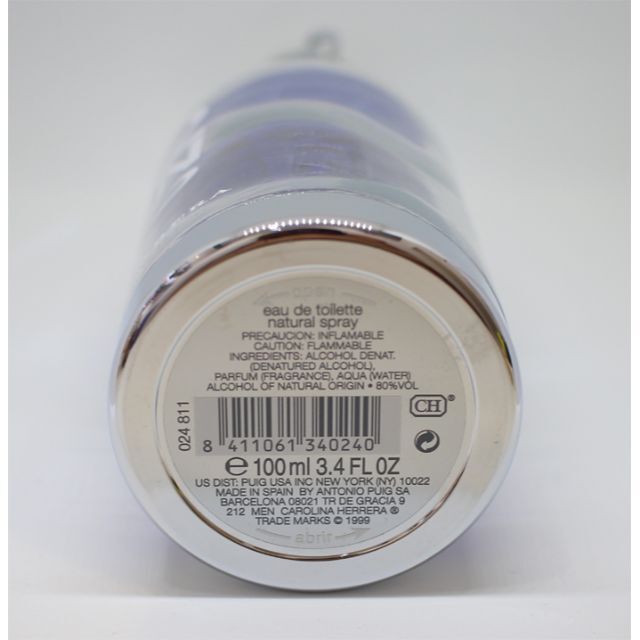 未開封 キャロライナヘレラ 212 メン H2O 100ml 212 MEN