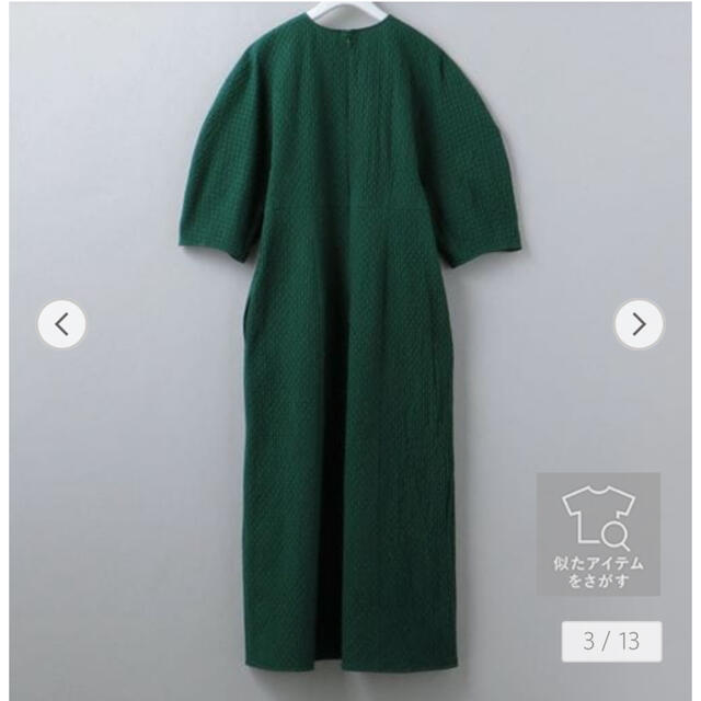 6 (ROKU)(ロク)のroku 6ロクCOTTON DOBBY DRESS ワンピース今期グリーン38 レディースのワンピース(ロングワンピース/マキシワンピース)の商品写真