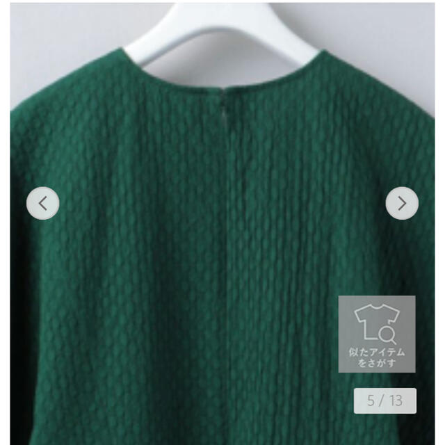 roku 6ロクCOTTON DOBBY DRESS ワンピース今期グリーン38 - ロング