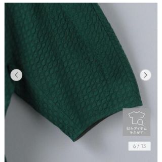 6 (ROKU) - roku 6ロクCOTTON DOBBY DRESS ワンピース今期グリーン38の