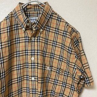 バーバリー(BURBERRY)のバーバリーズ ノバチェック 半袖シャツ ベージュ(シャツ)