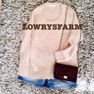 ローリーズファーム(LOWRYS FARM)のバックロングニット♡着画あり♡(ニット/セーター)