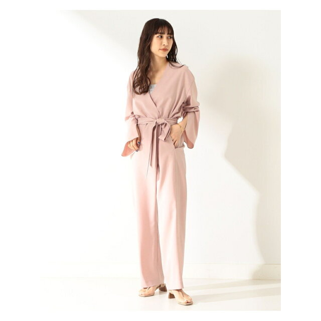 【PINK】Demi-Luxe BEAMS / ツイル ジャンプスーツ