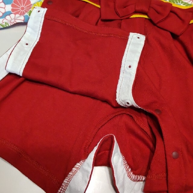 西松屋(ニシマツヤ)の和服ロンパース　90センチ　西松屋 キッズ/ベビー/マタニティのキッズ服女の子用(90cm~)(和服/着物)の商品写真