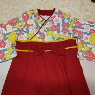 ニシマツヤ(西松屋)の和服ロンパース　90センチ　西松屋(和服/着物)