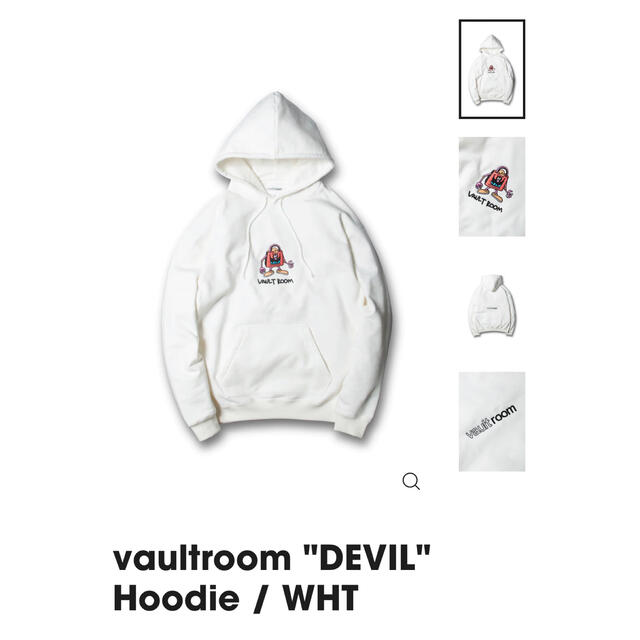 vaultroom "DEVIL" Hoodie / WHT
