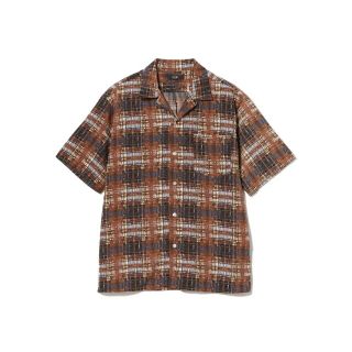 ビームス(BEAMS)の【BROWN】BEAMS HEART / プリント オープンカラー シャツ(シャツ)