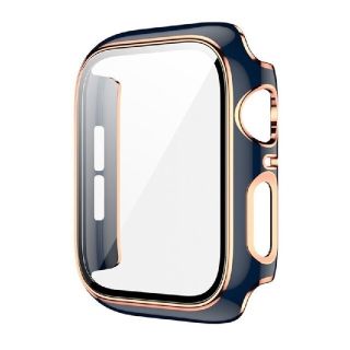 Apple Watch アップルウォッチ カバー 保護 ケース ネイビーゴールド(その他)