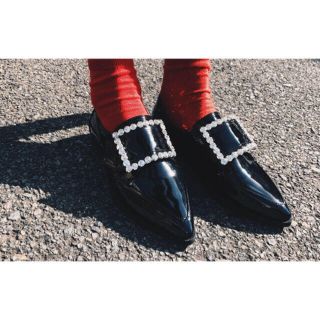 コムデギャルソン(COMME des GARCONS)のスクエアジュエリー ローファー(ローファー/革靴)