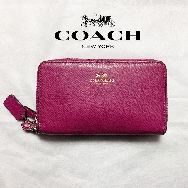 【 COACH 】コーチ　財布　ミニ財布　ピンク レザー