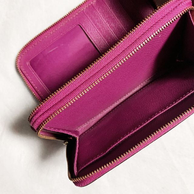 【 COACH 】コーチ 財布 ミニ財布 ピンク レザー