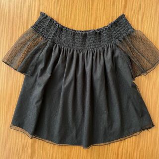 ザラ(ZARA)のチュールトップス(シャツ/ブラウス(半袖/袖なし))