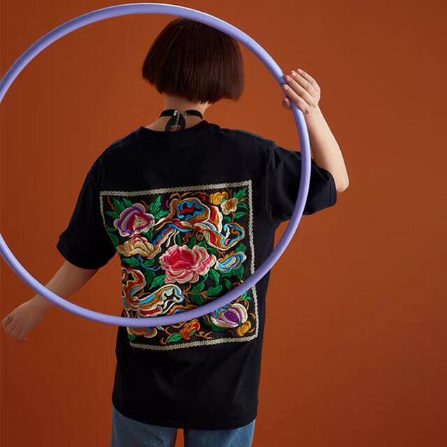 杨二大梦　中国刺繍tシャツ