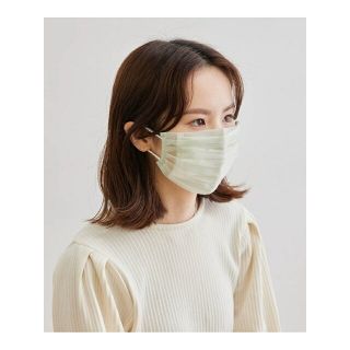 ロペピクニックパサージュ(ROPE' PICNIC PASSAGE)の【グリーン系（35）】【WEAR MASK】きせかえマスク オーガンジープリーツマスクカバー(その他)