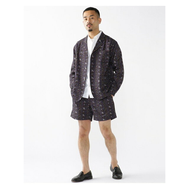 【Paisley_Stripe】BEAMS PLUS / プリント カルゼ ワイドショートパンツ 3