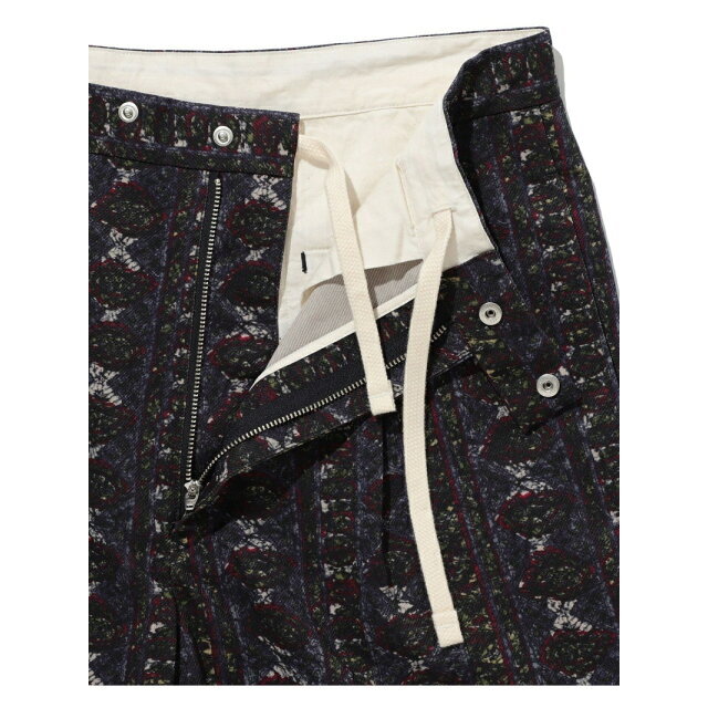【Paisley_Stripe】BEAMS PLUS / プリント カルゼ ワイドショートパンツ 6