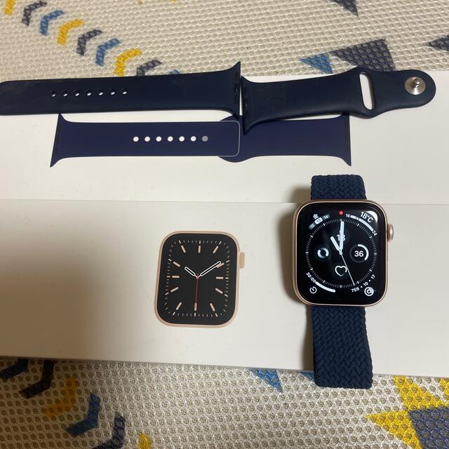 Apple Watch series 6 44m ゴールド×ネイビー