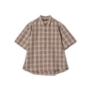 ビームス(BEAMS)の【GREY_BEIGE】BEAMS HEART / チェック ショートスリーブ ビッグシャツ(シャツ)