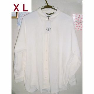 ザラ(ZARA)の★ ZARA タグ付未使用 ★ オーバーサイズ コーデュロイ シャツ / XL(シャツ/ブラウス(長袖/七分))