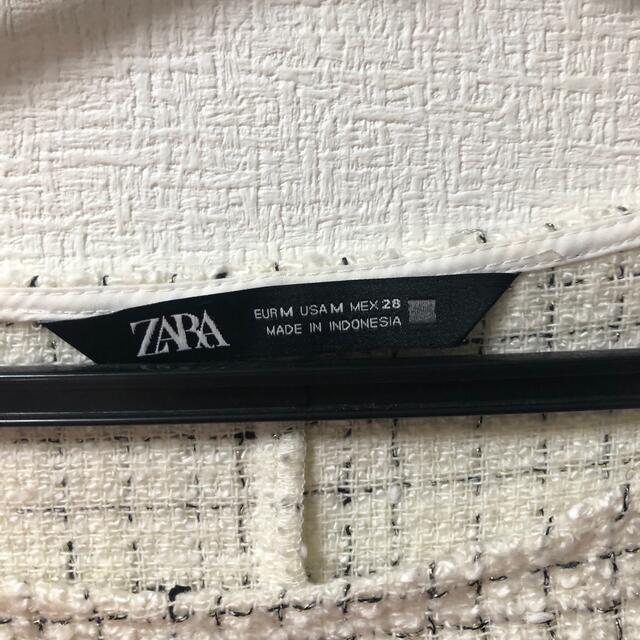 ZARA(ザラ)のZARA ツイード　トップス レディースのトップス(カットソー(長袖/七分))の商品写真