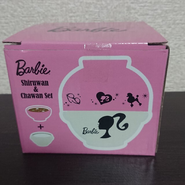 Barbie(バービー)のバービー Barbie 茶碗&汁椀 セット 新品未開封 インテリア/住まい/日用品のキッチン/食器(食器)の商品写真