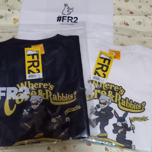 Novel Core FR2 コラボTシャツ M NovelCore FR2 コラボ 白Tシャツ XL